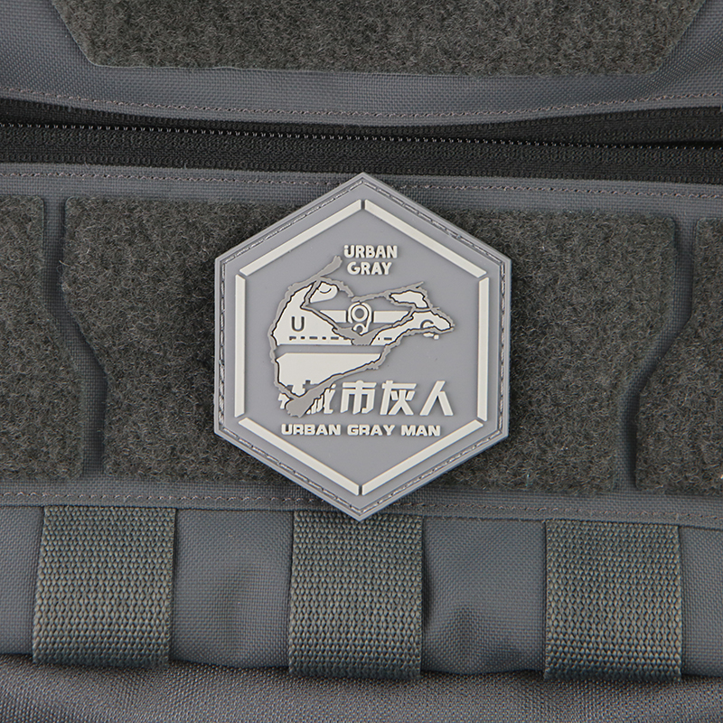 Urban Backpack Tactical - Urban Grey Man 3D PVC Patches