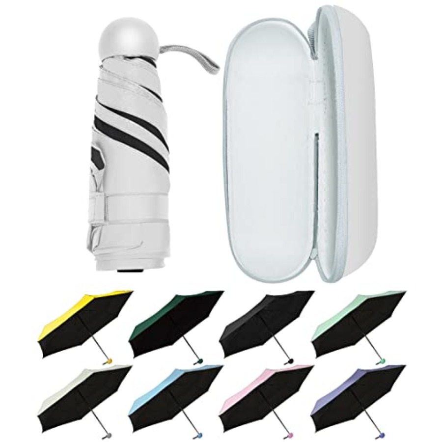 Mini Backpack Purse - Mini Travel Umbrella with Case Lightweight