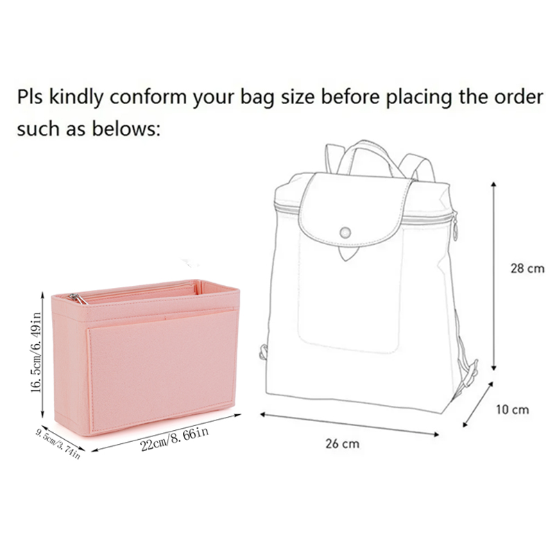 NEW Soft Pouch Organizer Felt  - Backpack Insert Organizer review and price