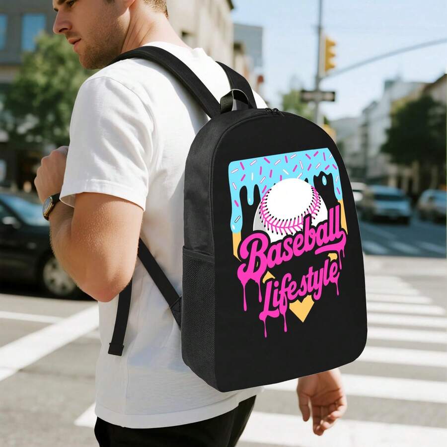 Baseball Drip Design Backpack  - Laptop Backpack 15.6 review and price