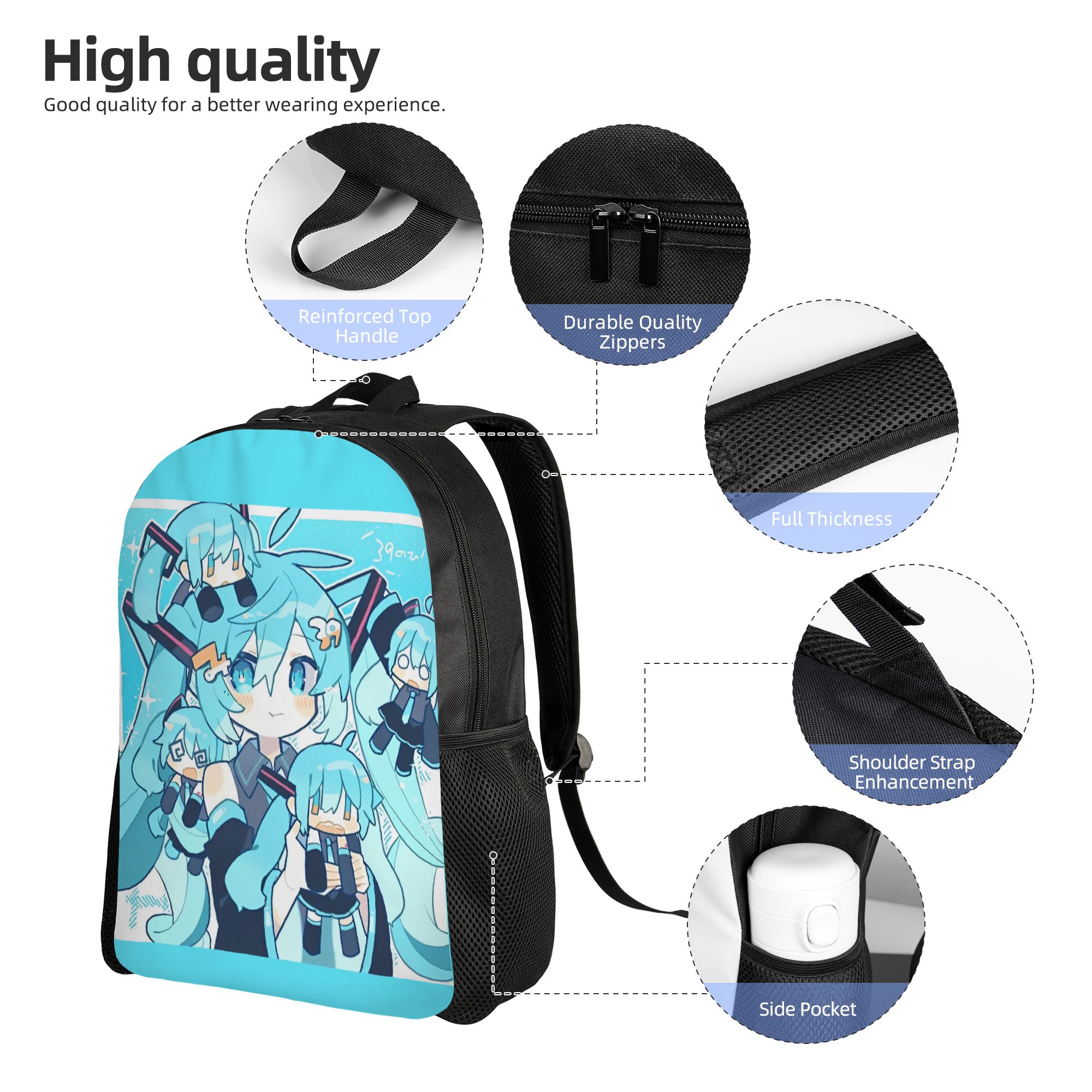 Hatsune Miku  Backpack for Men - Canvas Backpack Casual review and price