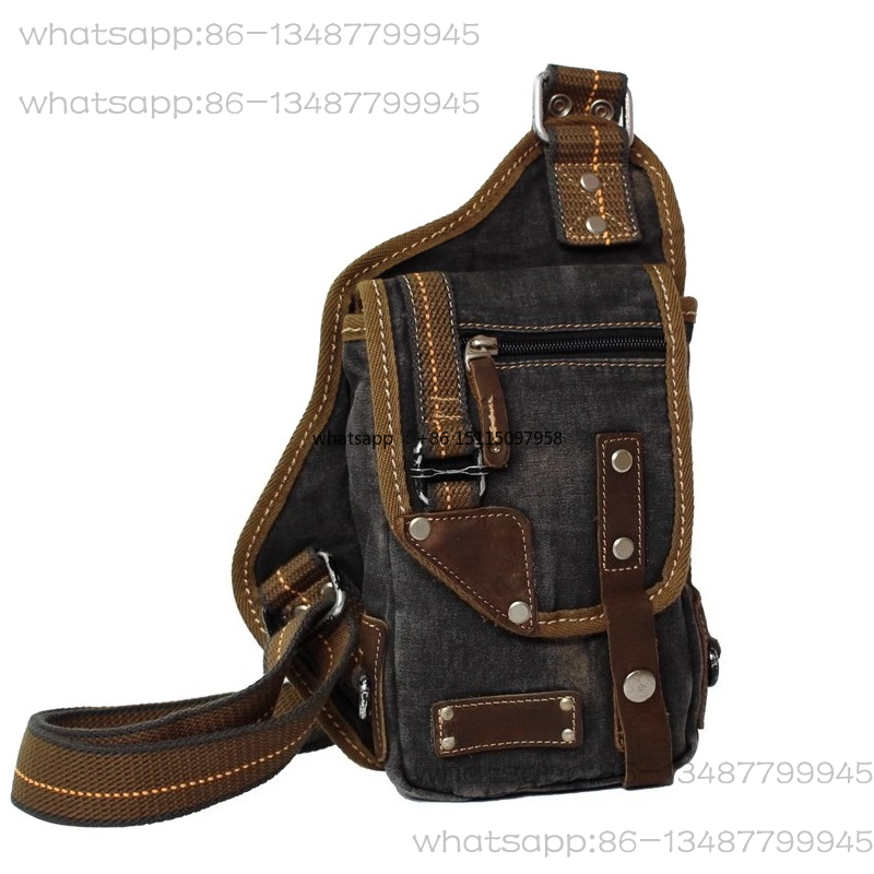 Men's breast bag retro canvas  - Canvas Backpack Casual review and price