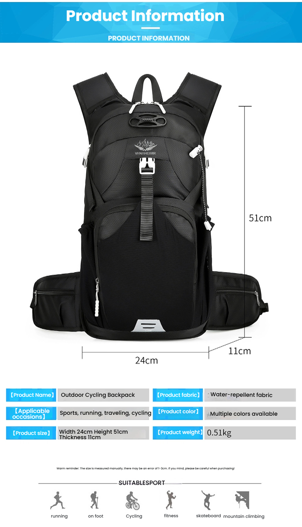 20L Bicycle Cycling Backpack O - Hydration Pack Outdoor review and price