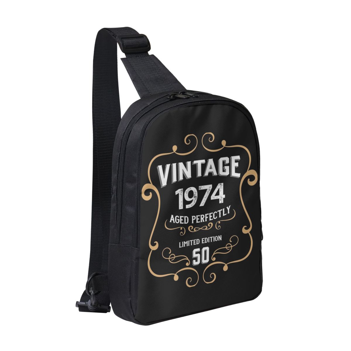 50th Birthday Vintage 1974 Age - Sling Backpack Shoulder review and price