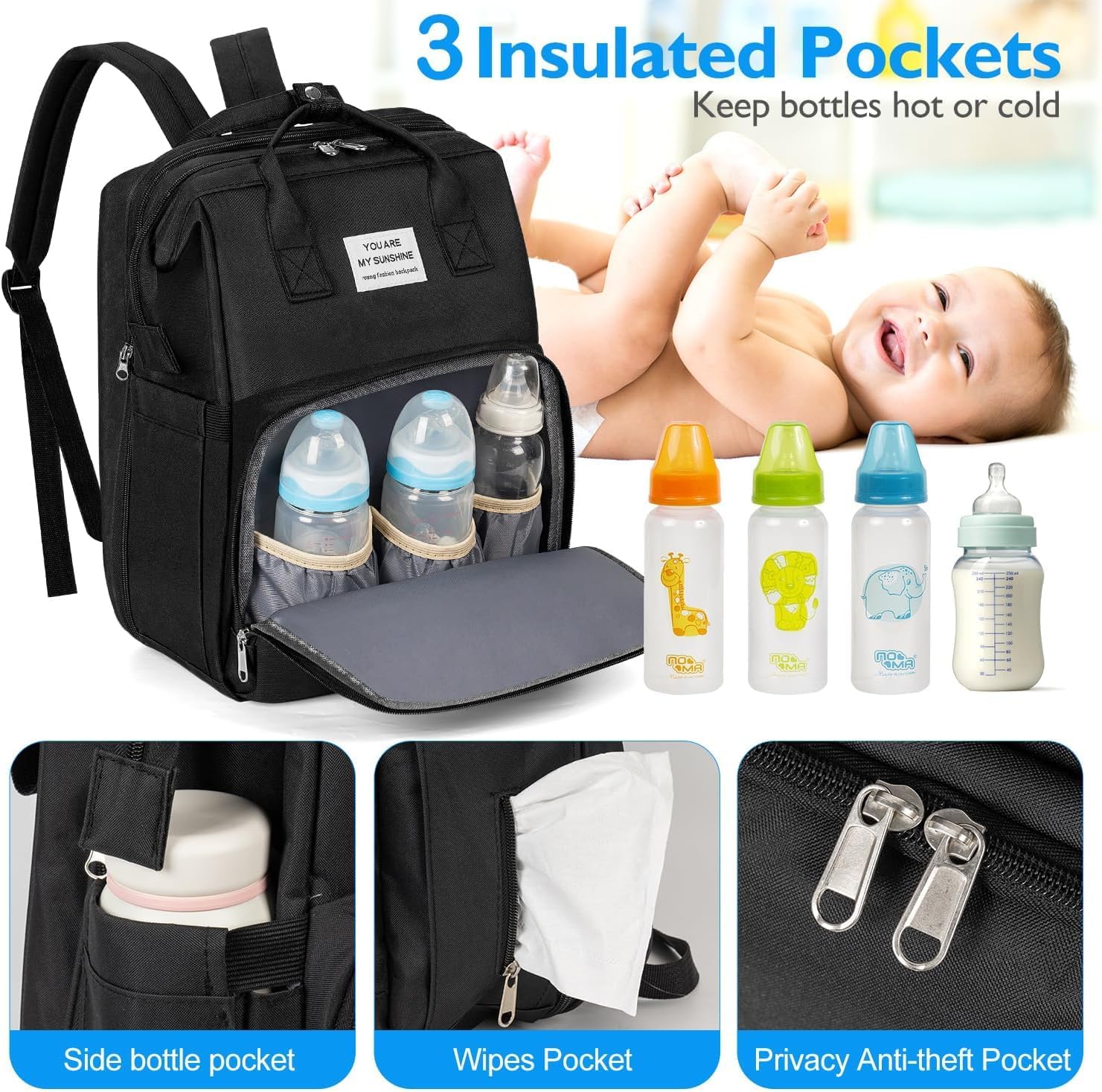 Baby Diaper Bags Backpack Larg - Backpack Diaper Bag review and price