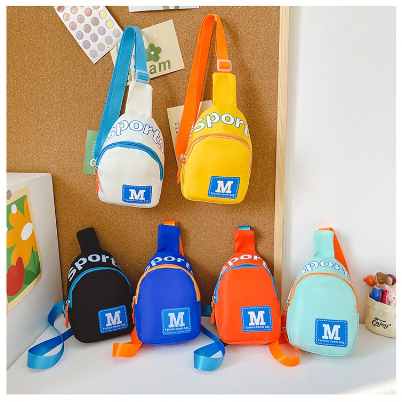 Children Chest Bag Boy Fashion - Canvas Backpack Casual review and price