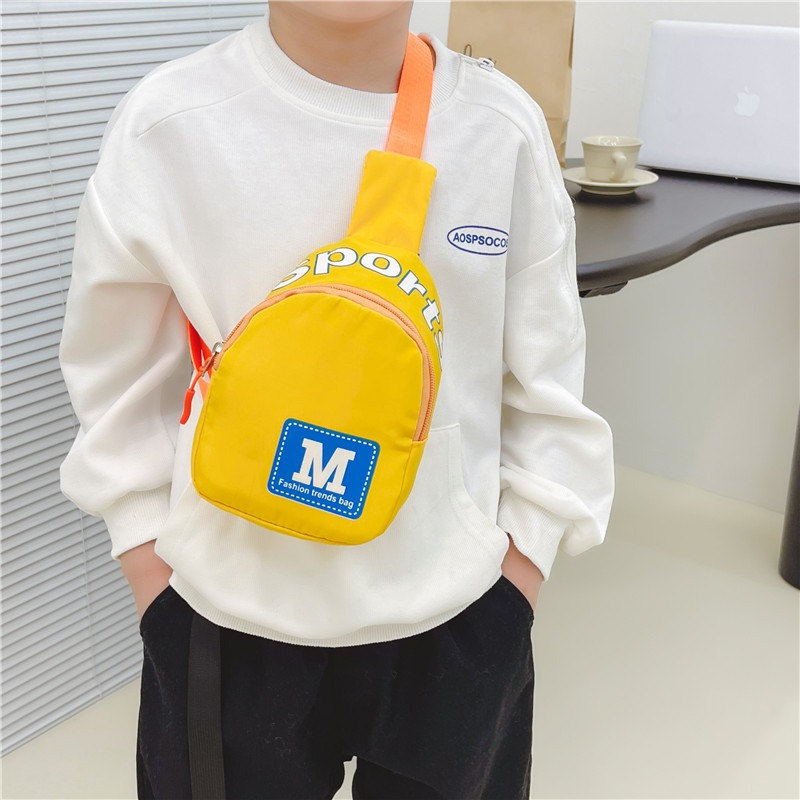 Children Chest Bag Boy Fashion - Canvas Backpack Casual review and price