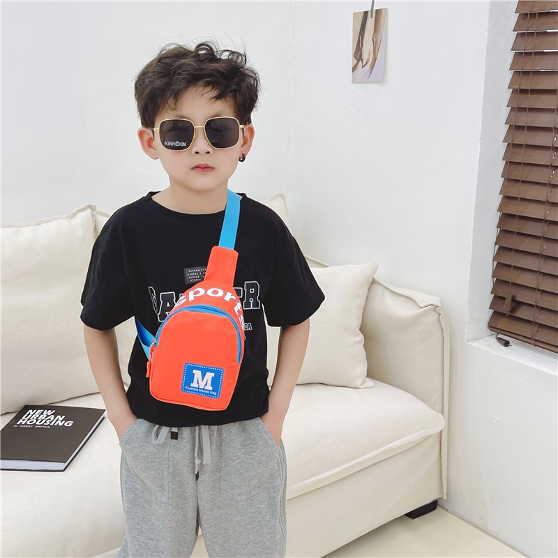 Children Chest Bag Boy Fashion - Canvas Backpack Casual review and price
