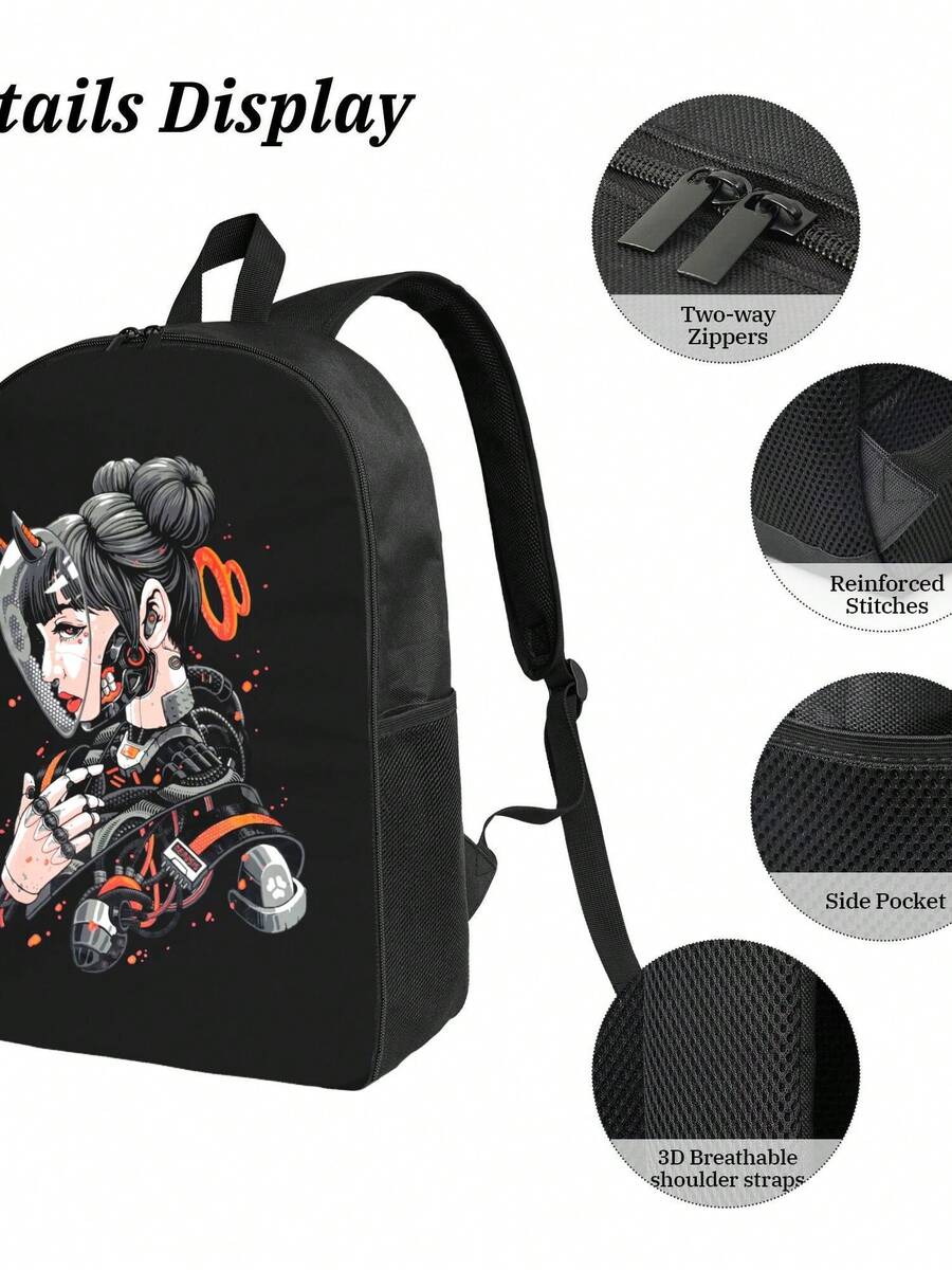 Cyberpunk Cyborg Girl Waterpro - Travel Backpack Anti Theft review and price