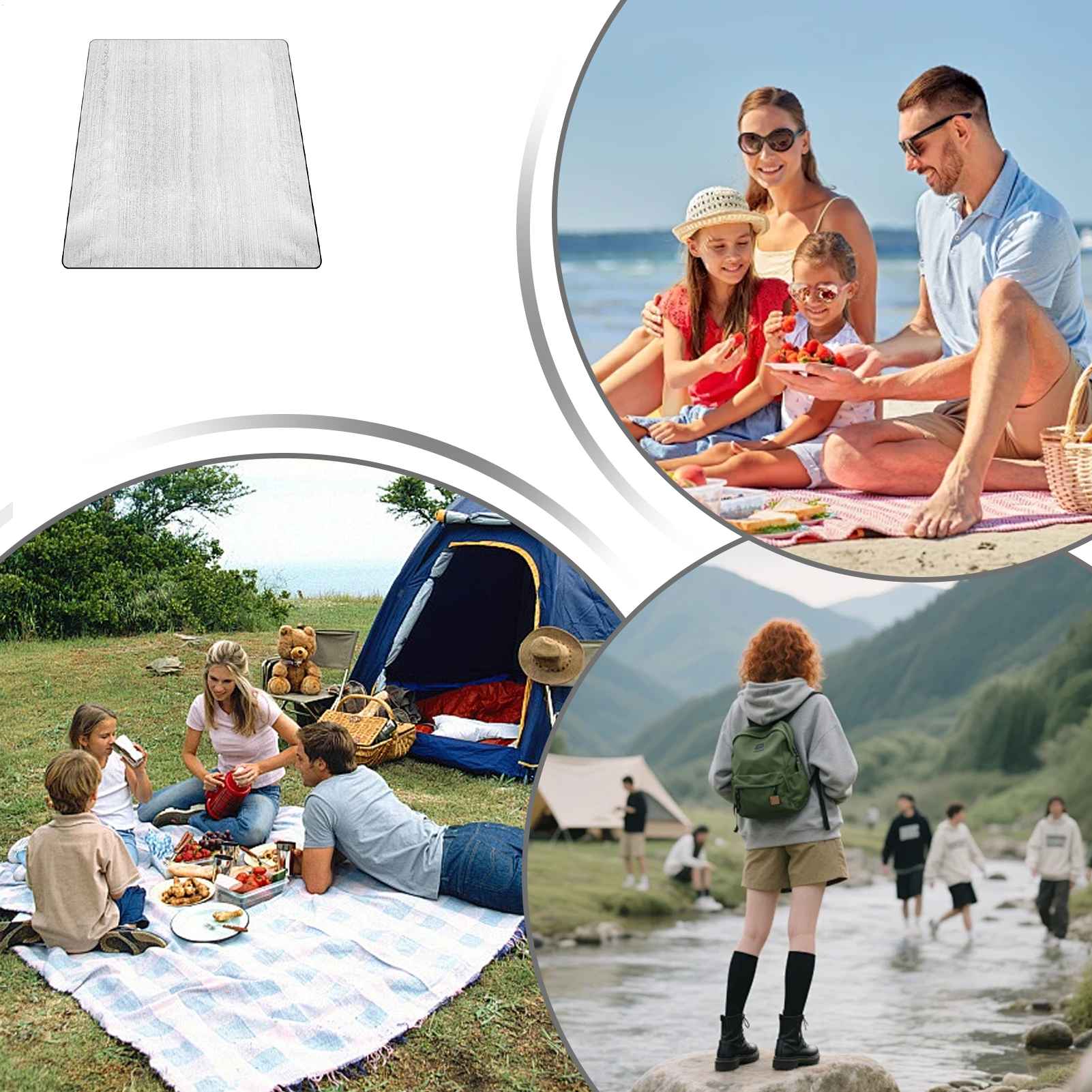 Sleeping Mat Camping 6.5x6.5ft - Hiking Backpack Waterproof review and price