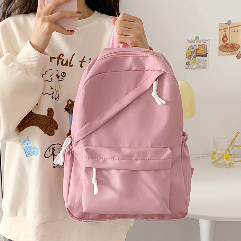 Solid Color Women Backpack Lar - School Backpack Teen review and price