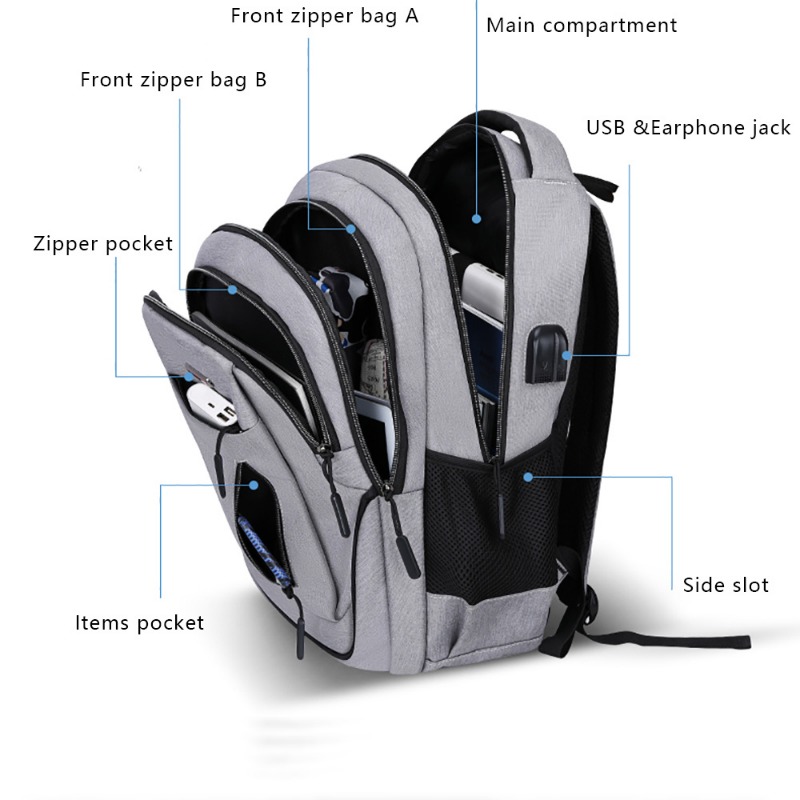 Large Capacity Backpack Men La - School Backpack Teen review and price