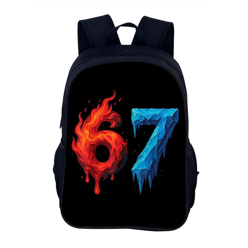 Six Seven 67 Print Lightweight - School Backpack Teen review and price