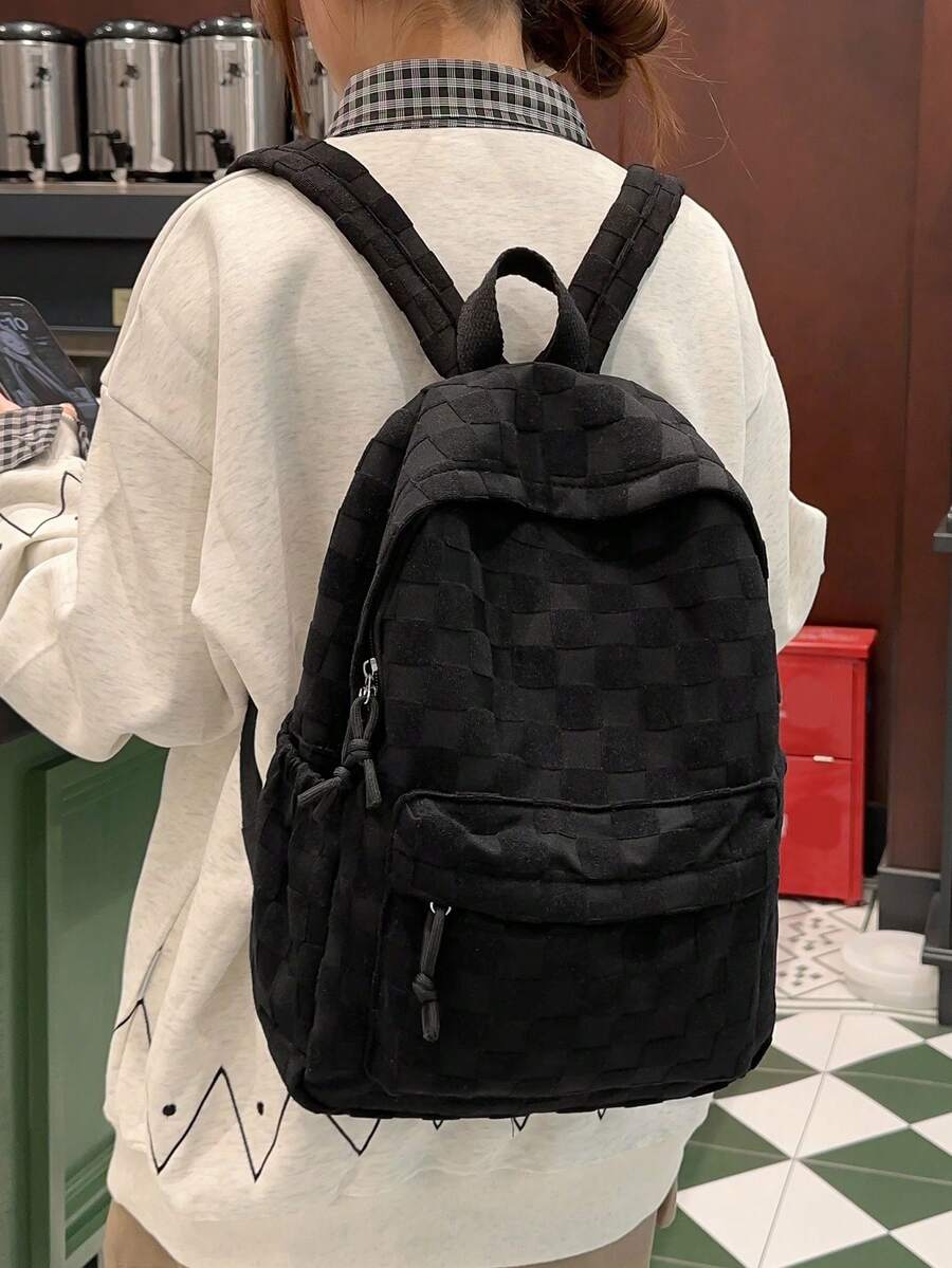 Womens Patchwork Plaid Faux Fu - Fashion Backpack Women review and price
