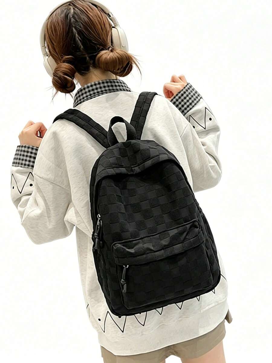 Womens Patchwork Plaid Faux Fu - Fashion Backpack Women review and price