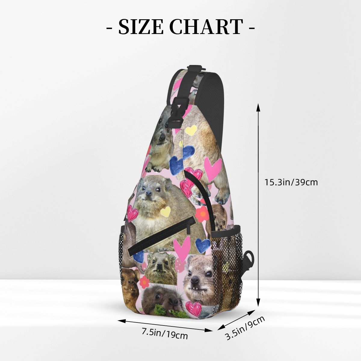 Cute Rock Hyrax Chest Bag Men  - Sling Backpack Shoulder review and price