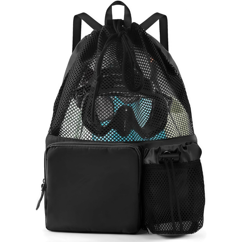 Large Capacity Mesh Drawstring - Drawstring Gym Bag review and price