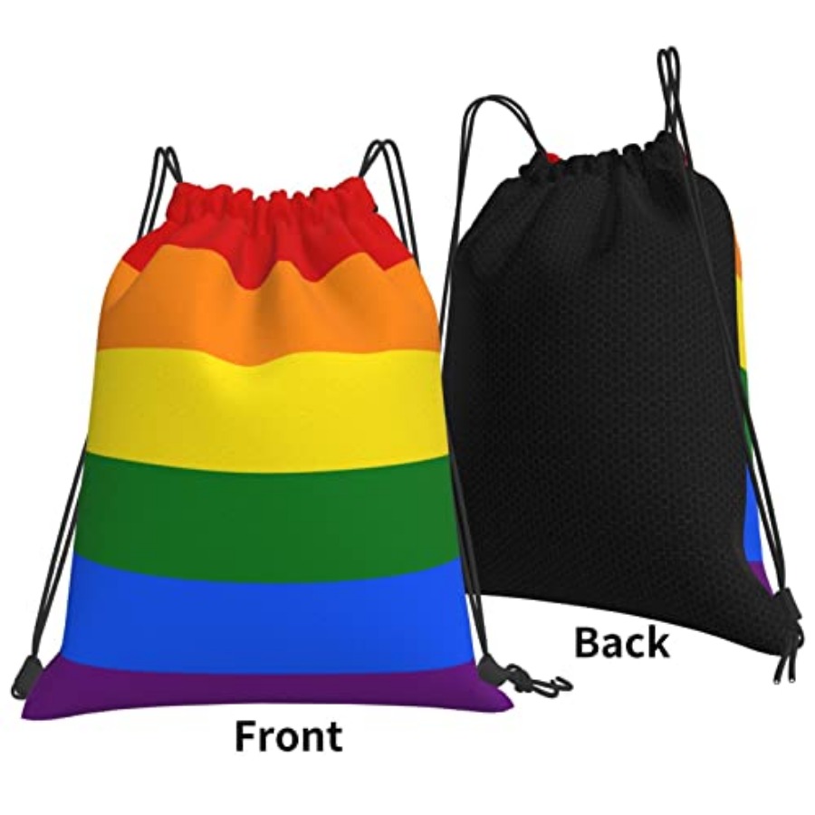 Lgbt Flag Gay Pride Rainbow Un - Drawstring Gym Bag review and price