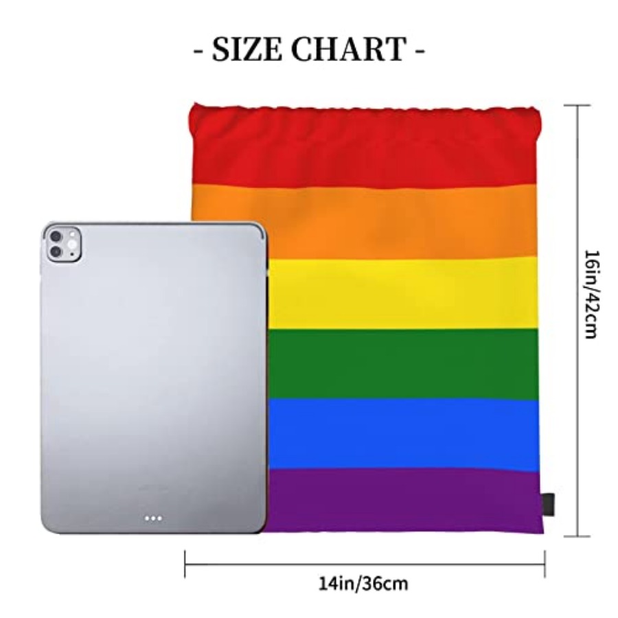 Lgbt Flag Gay Pride Rainbow Un - Drawstring Gym Bag review and price