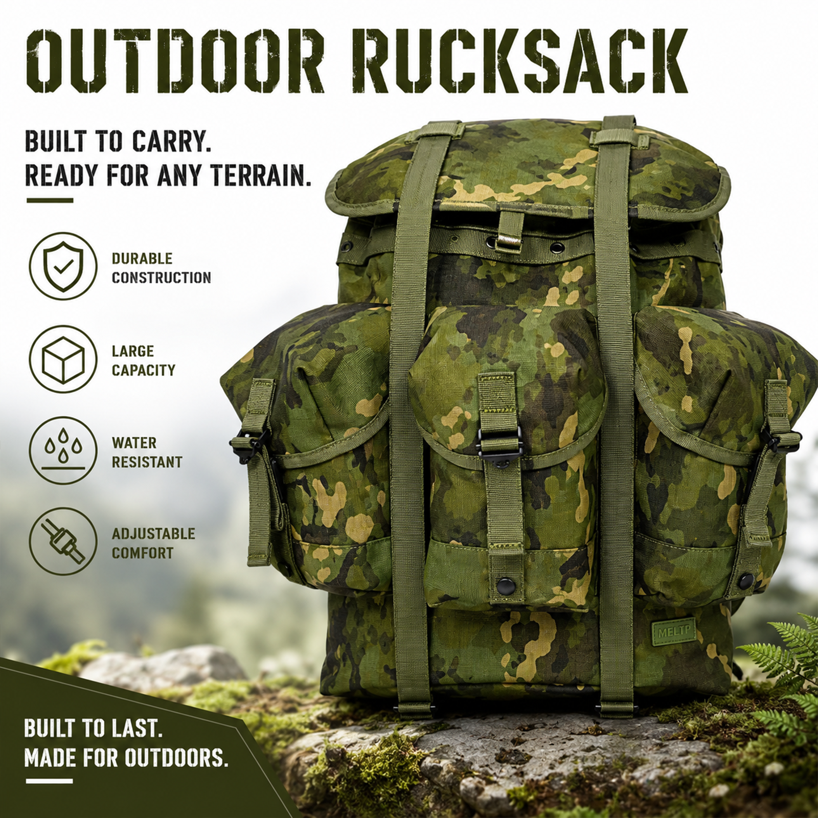 Rainforest Camo Outdoor Backpa - Rucksack Military Style review and price