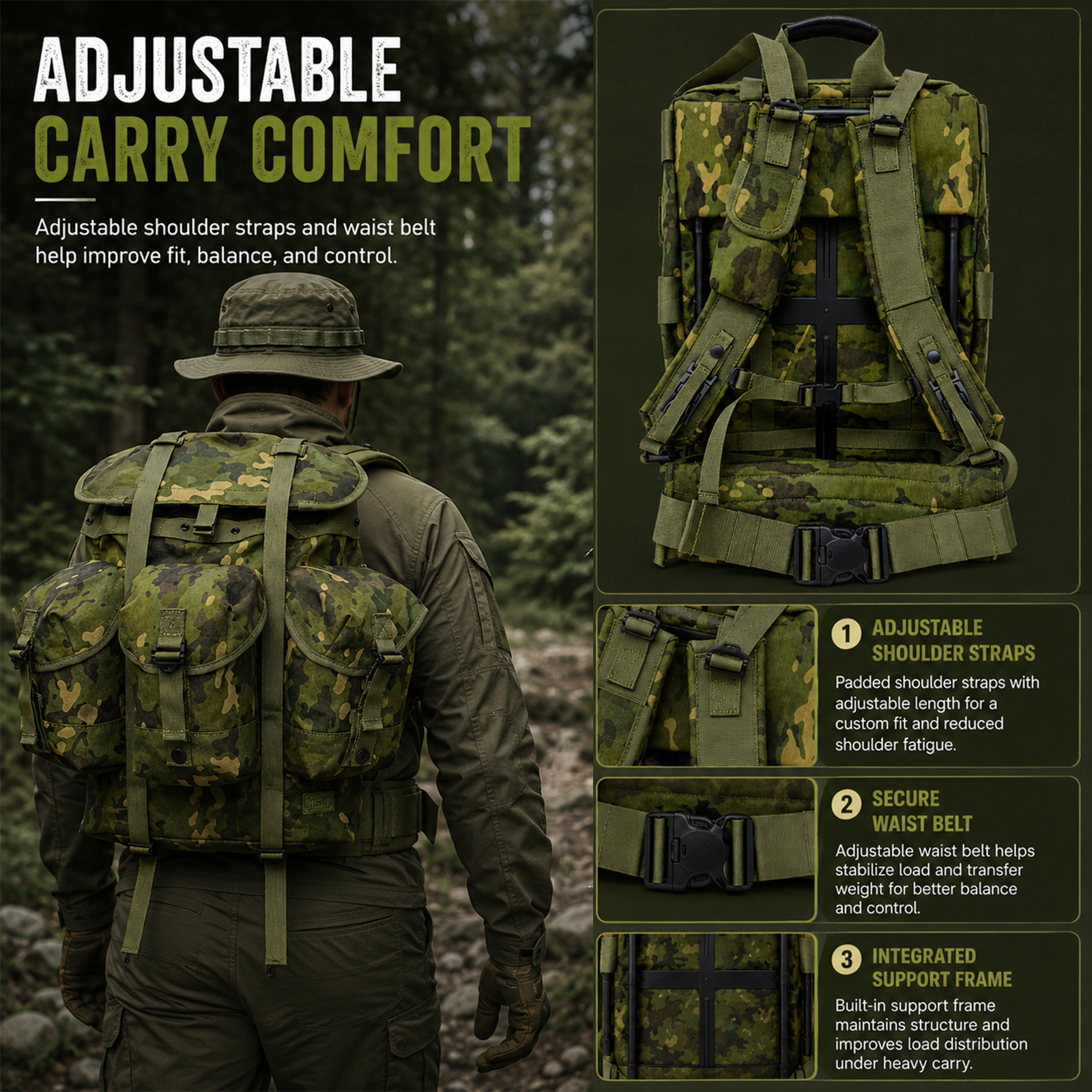 Rainforest Camo Outdoor Backpa - Rucksack Military Style review and price