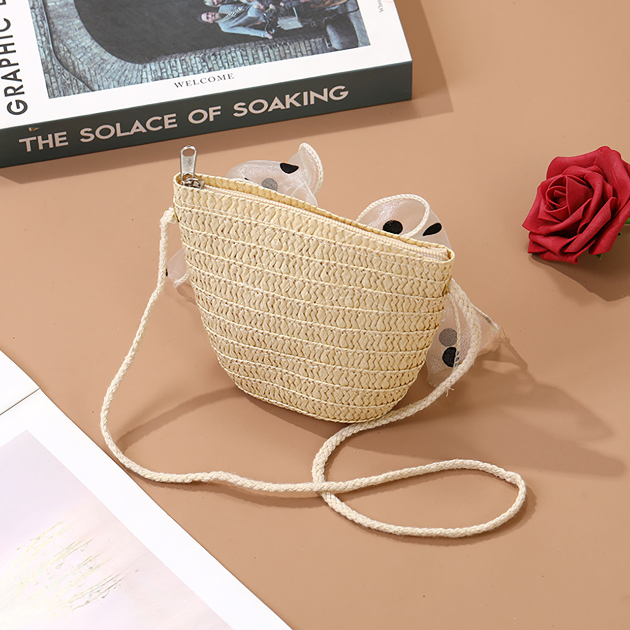 Children Foldable Woven Straw  - Foldable Backpack Small review and price