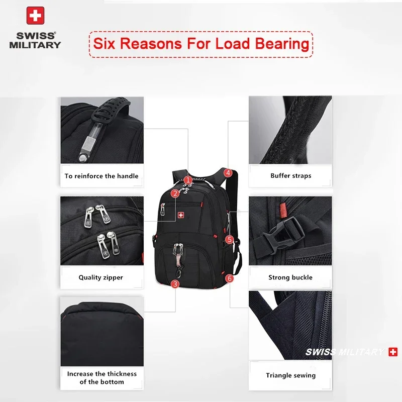 SWISS 17' Laptop Backpack Wate - Rucksack Military Style review and price
