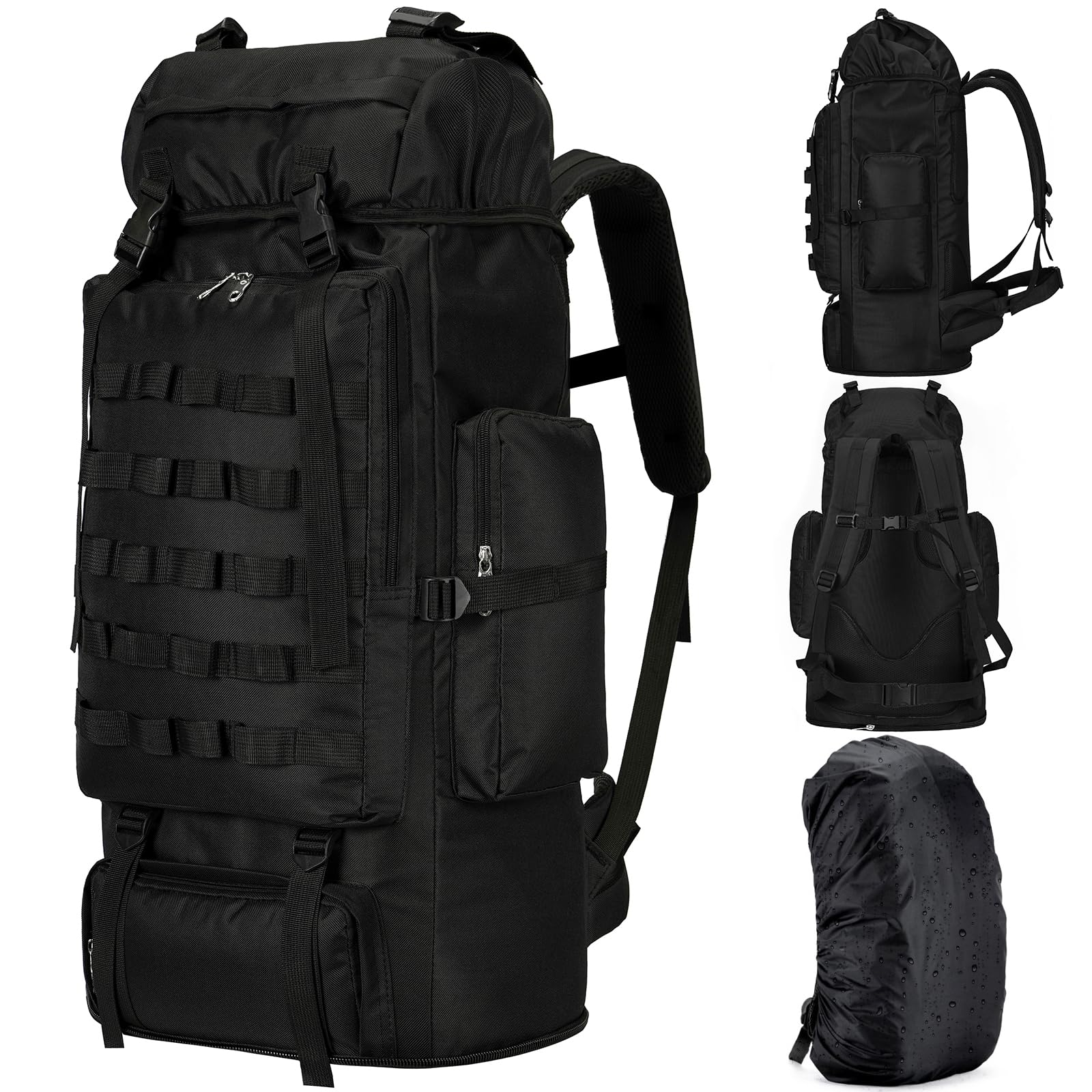 70L 100L Large Hiking Backpack - Rucksack Military Style review and price