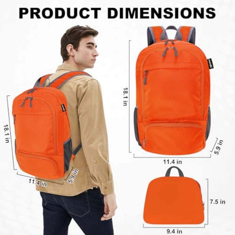 20L Lightweight Packable Hikin - Foldable Backpack Small review and price