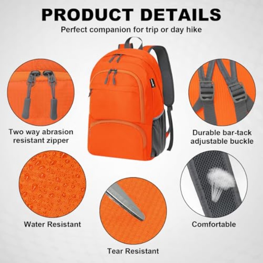 20L Lightweight Packable Hikin - Foldable Backpack Small review and price