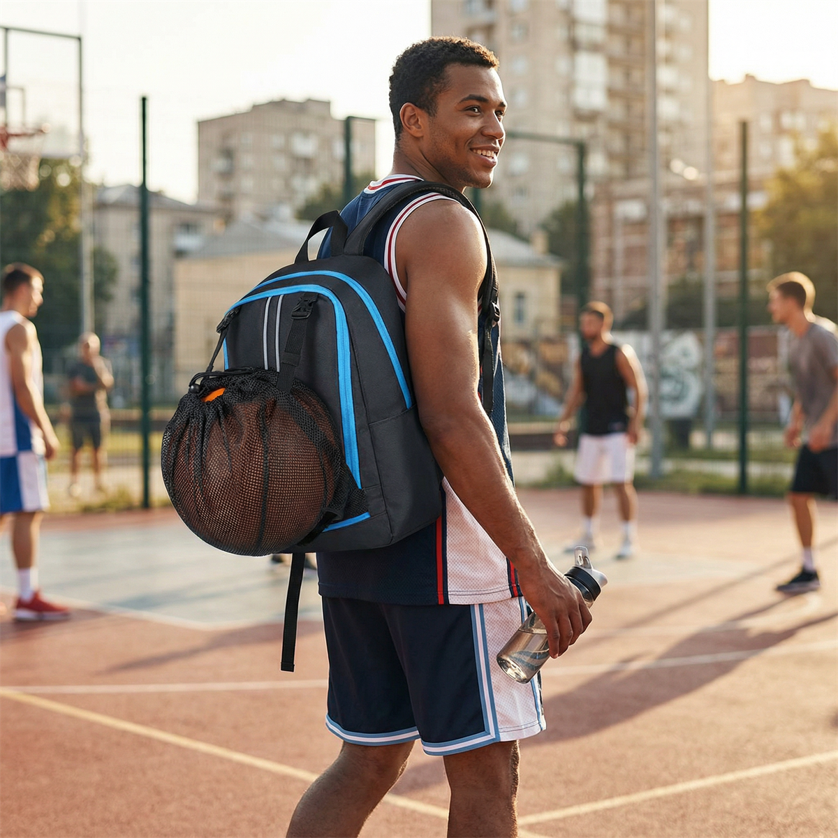 Basketball Bag Swimming Bag We - Drawstring Gym Bag review and price